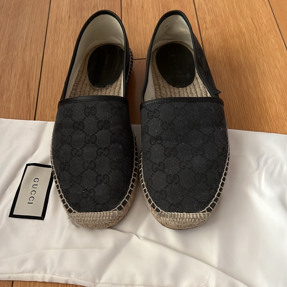 GUCCI!!Cloth espadrilles EUC women size 9 - Picture 2 of 5